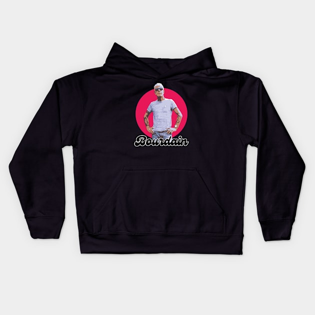 Anthony Bourdain Kids Hoodie by technofaze